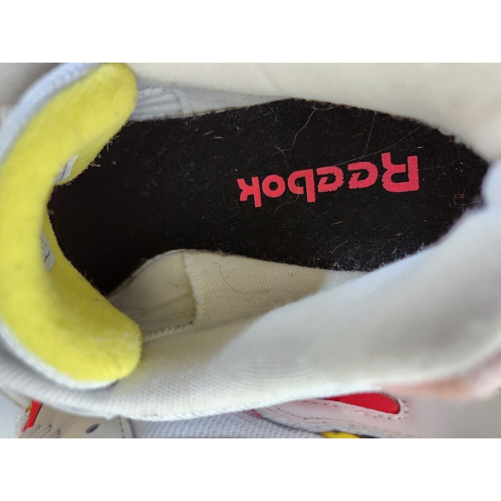 Vtg Mens Reebok ERS 5000 Running Trainers Shoes Pink/neon‎ White Leather  Size 8 - Picture 13 of 16
